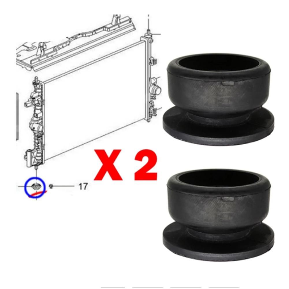 1 Pair Lower Radiator Mounting Rubber Bush for HONDA C