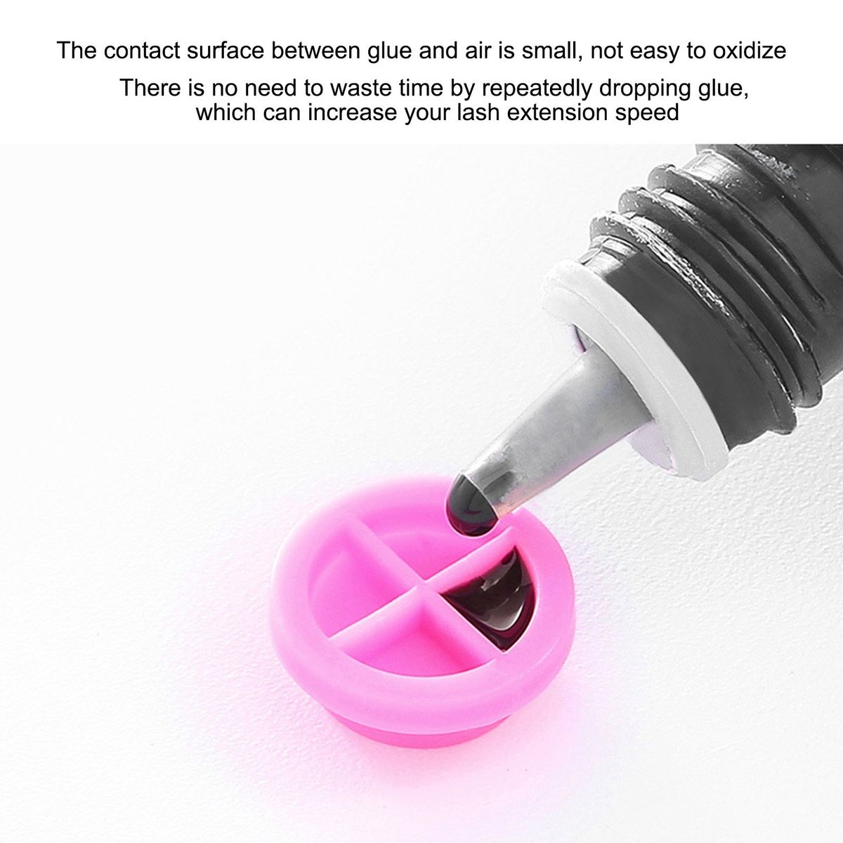 100Pcs Eyelash Extension Glue Cups Holder Grafting Eyelash