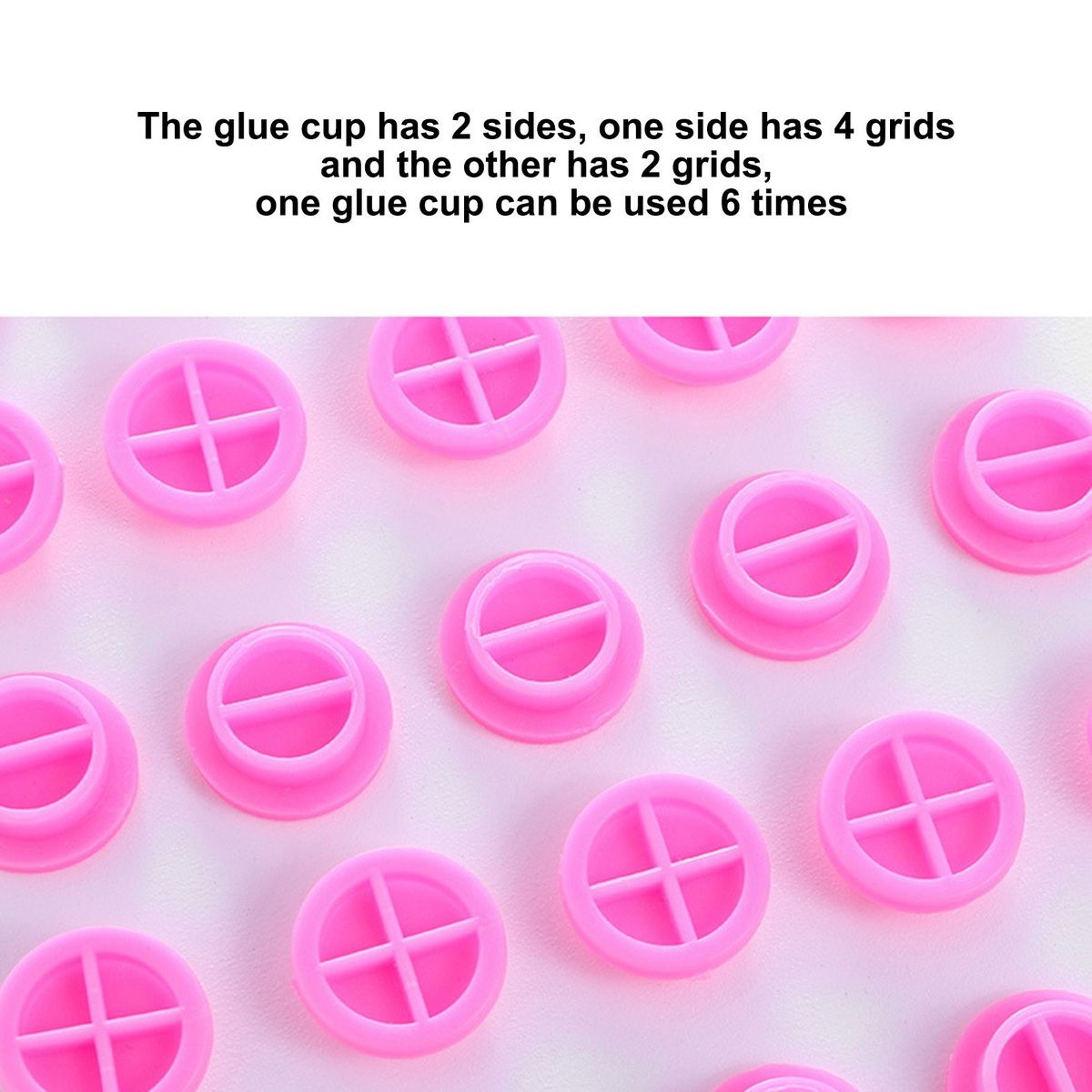 100Pcs Eyelash Extension Glue Cups Holder Grafting Eyelash