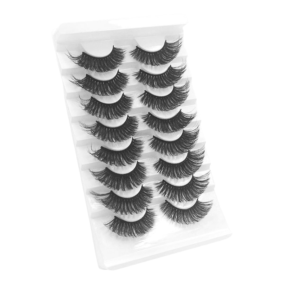 8 Pairs Fake Eyelashes Extension Makeup Handmade Full Strip Eyelash 3