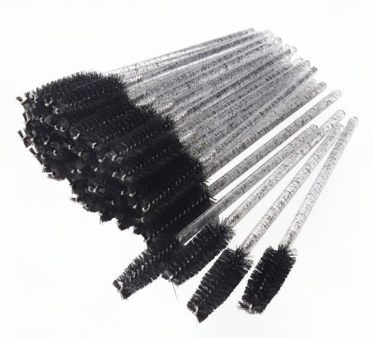 12PCS Disposable Crystal Eyelash Mascara  Wands (Black)