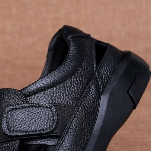 Men Summer Fashion Leather Sandals Breathable Anti-Slip Soft Sole Shoes
