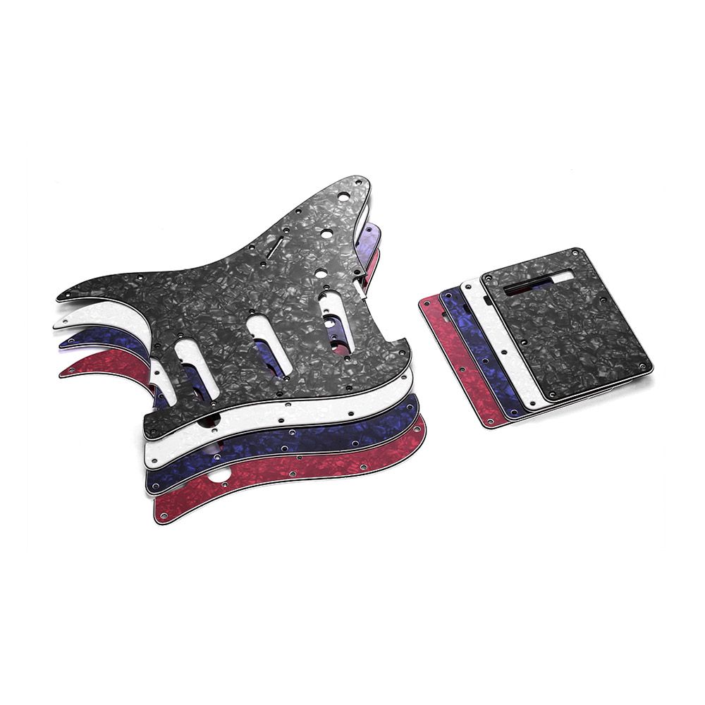 SSS Electric Guitar Pickguard Set With Back Plate Screws