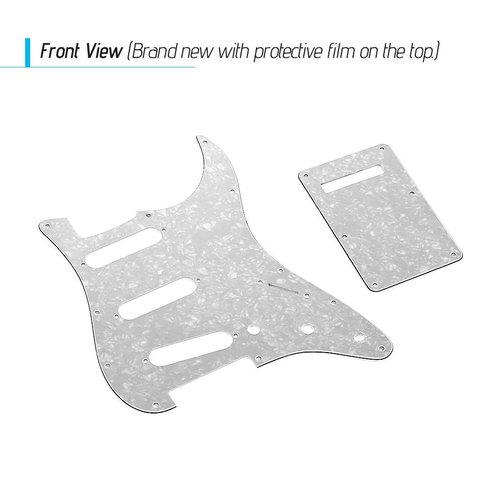 SSS Electric Guitar Pickguard Set With Back Plate Screws