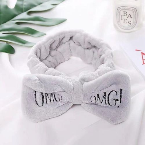 2022 Wash Face Hair Holder Hairbands Soft Warm Coral Fleece Bow Ears Headband For Women Girls Turban Fashion Hair Accessories DOU