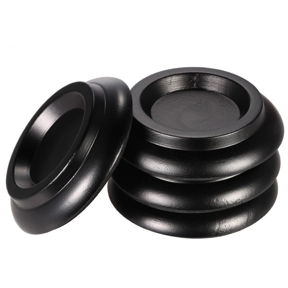 4pcs/set Solid Wood Upright Piano Caster Cups W/ EVA