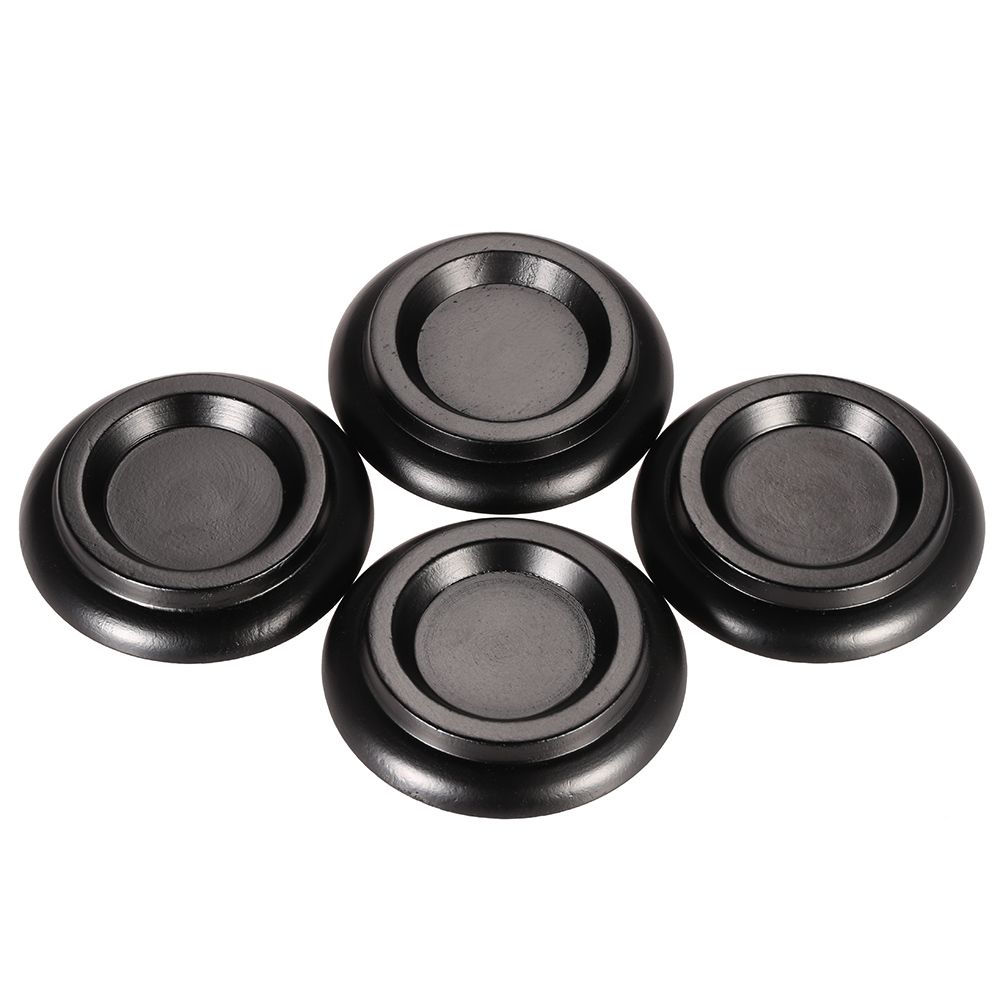 4pcs/set Solid Wood Upright Piano Caster Cups W/ EVA