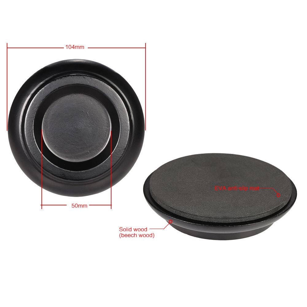 4pcs/set Solid Wood Upright Piano Caster Cups W/ EVA