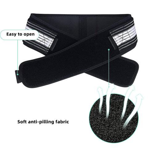 (black,)Orthopedic Vertebrae Belt Dainely Belts For Lower Back Pain Relief Breathable Back Brace Support Belts DON