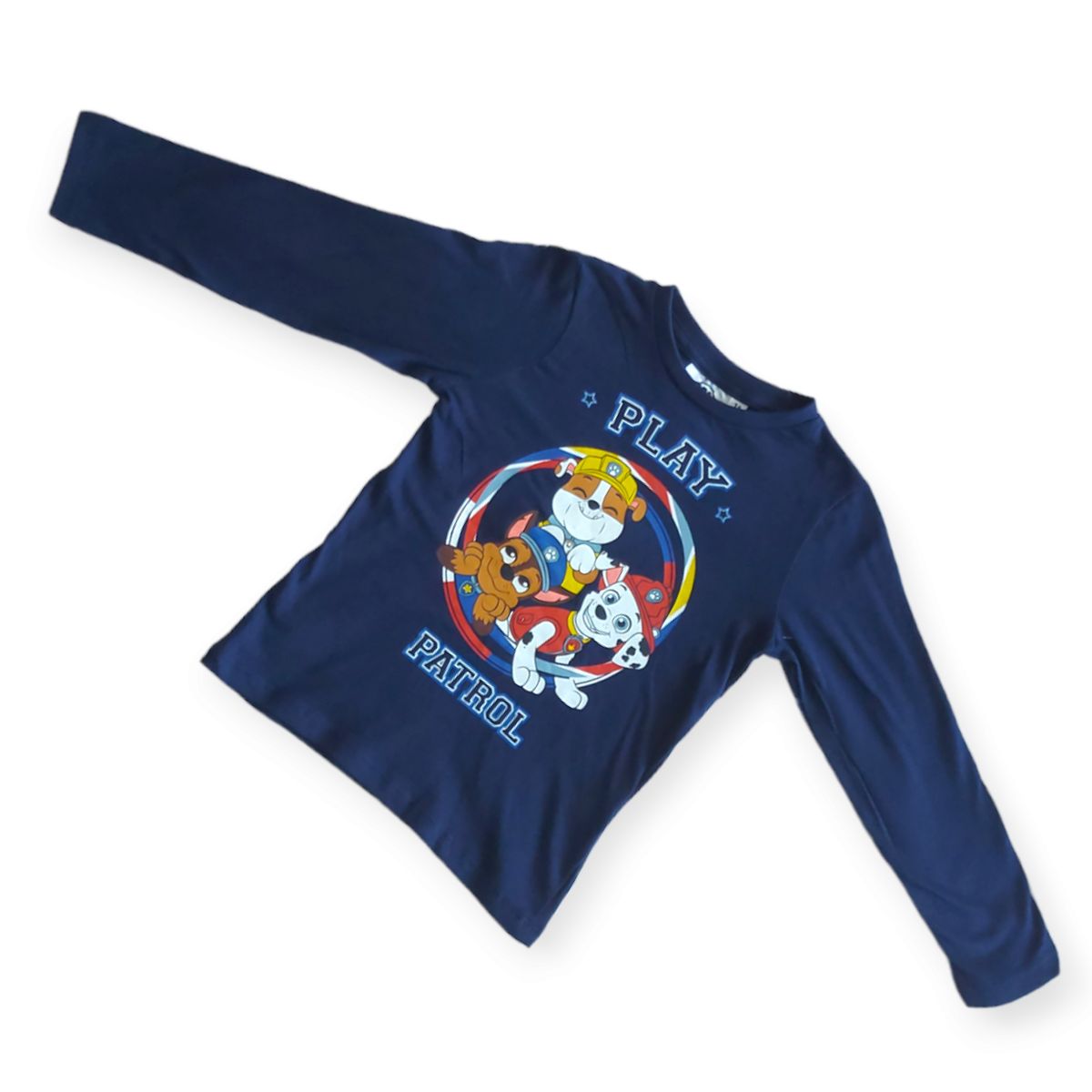 Paw Patrol Print Cotton Boy Top- Blue
