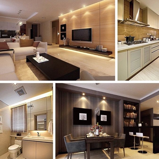 E27 4W 440LM 4 LEDs Spotlight Lamp Bulb Warm White Light