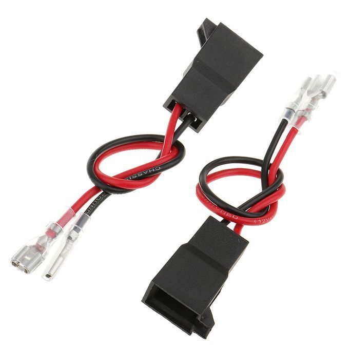 4pcs Speaker Adaptor Plug Leads Cable Connectors Pair PC2805 For