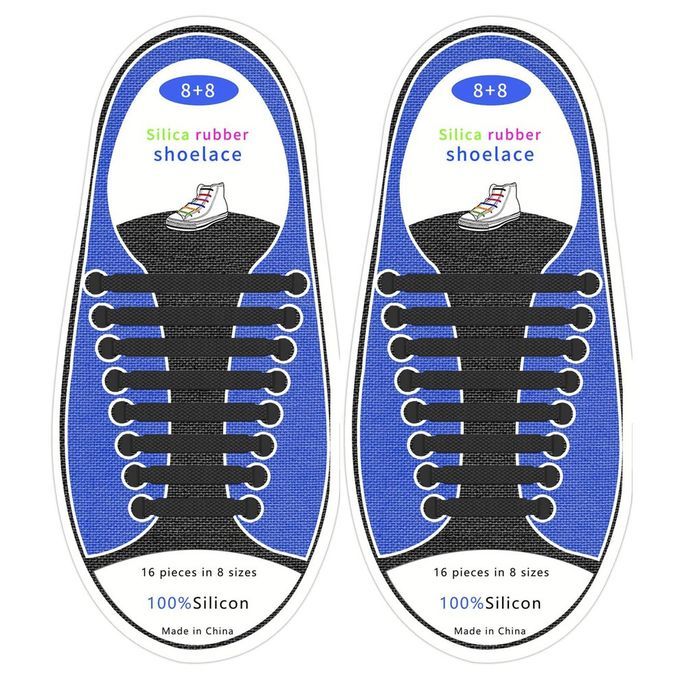 T-shaped Shoela Es No Tie Shoela Es Waterproof Sili On Flat Sports La Es-red