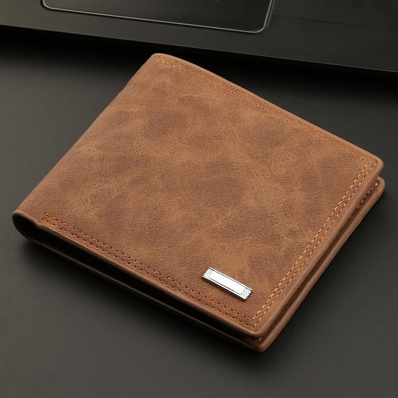 1PC Fashion Wallet Multifunctional Wallet Short Wallet Brown