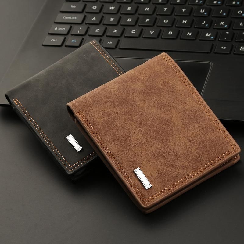 1PC Fashion Wallet Multifunctional Wallet Short Wallet Brown