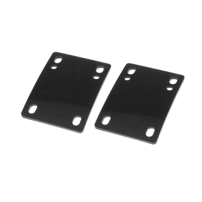 Pair Skateboard Longboard Flat Riser Shock Absorbing Pads Black