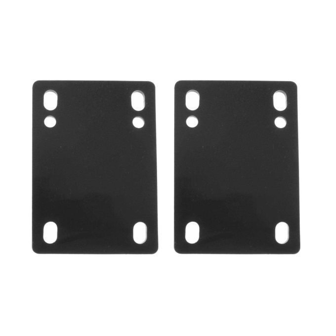 Pair Skateboard Longboard Flat Riser Shock Absorbing Pads Black
