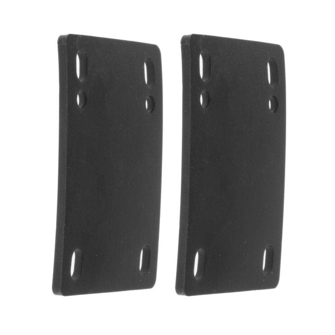 Pair Skateboard Longboard Flat Riser Shock Absorbing Pads Black