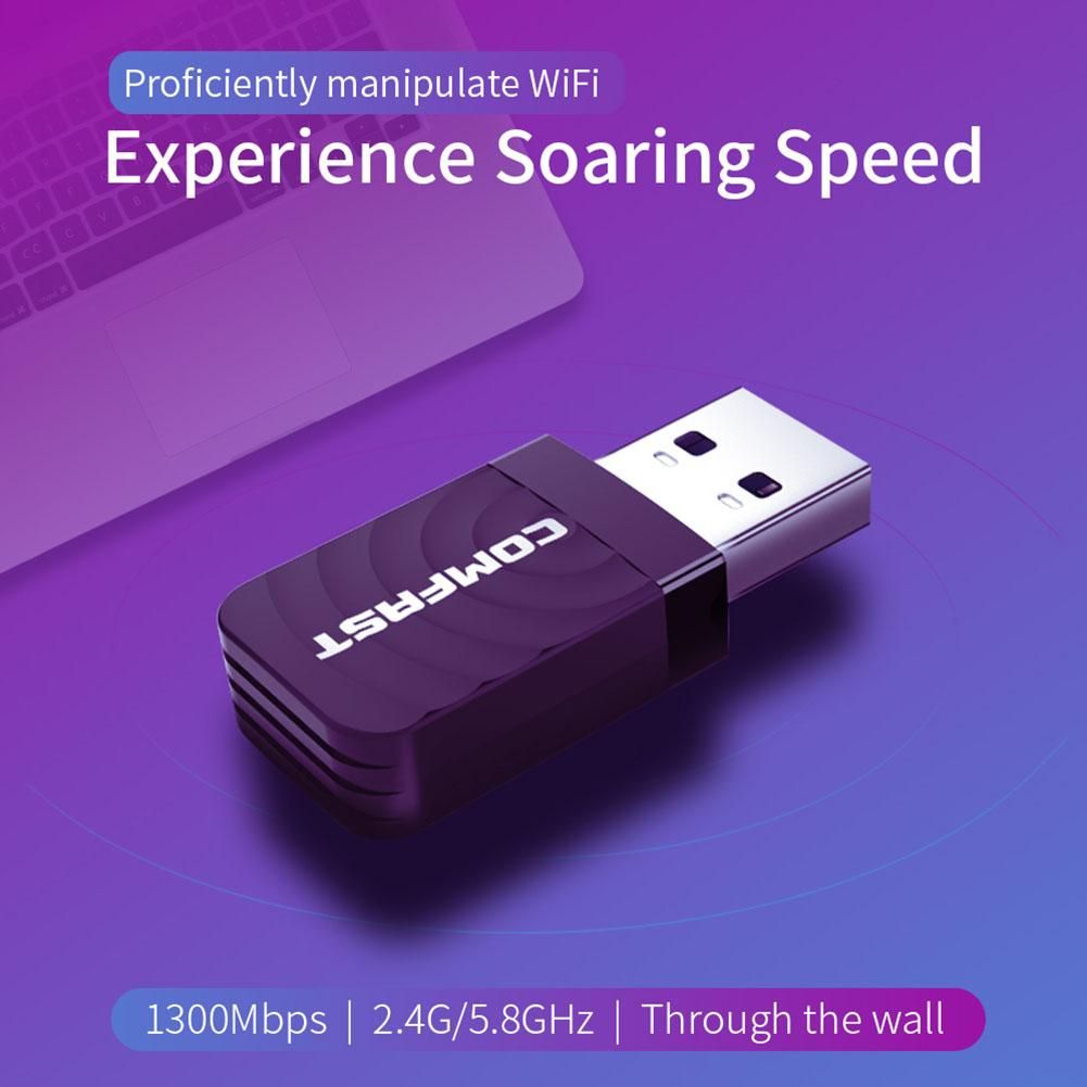 CF-812AC 1300Mbps Mini USB 3.0 Wireless Network Card