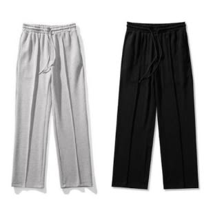 2 Sets Unisex Black And Grey Oversized Baggy Joggers
