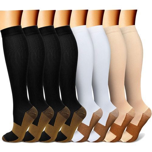 Copper Compression Socks (8 Pairs) For Running