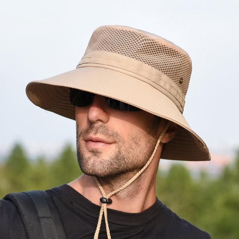 Summer Fashion Bucket Hat Men Women Outdoor Sun Hat UV Protection Breathable Fisherman Hat Uni Panama Beach Cap  Green