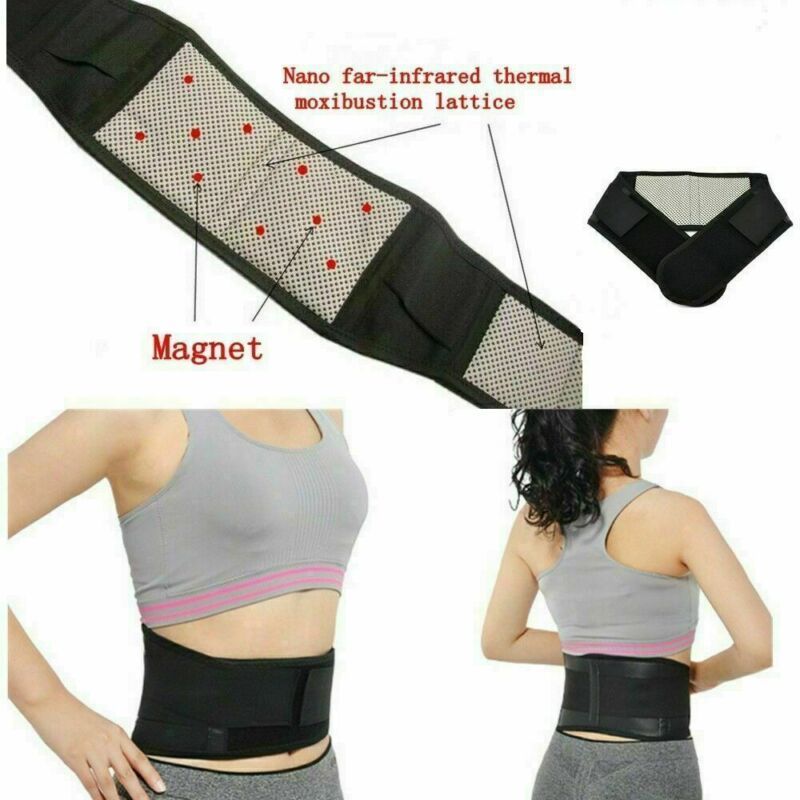 Lumber Lower Back Support Belt Brace Strap Pain Re