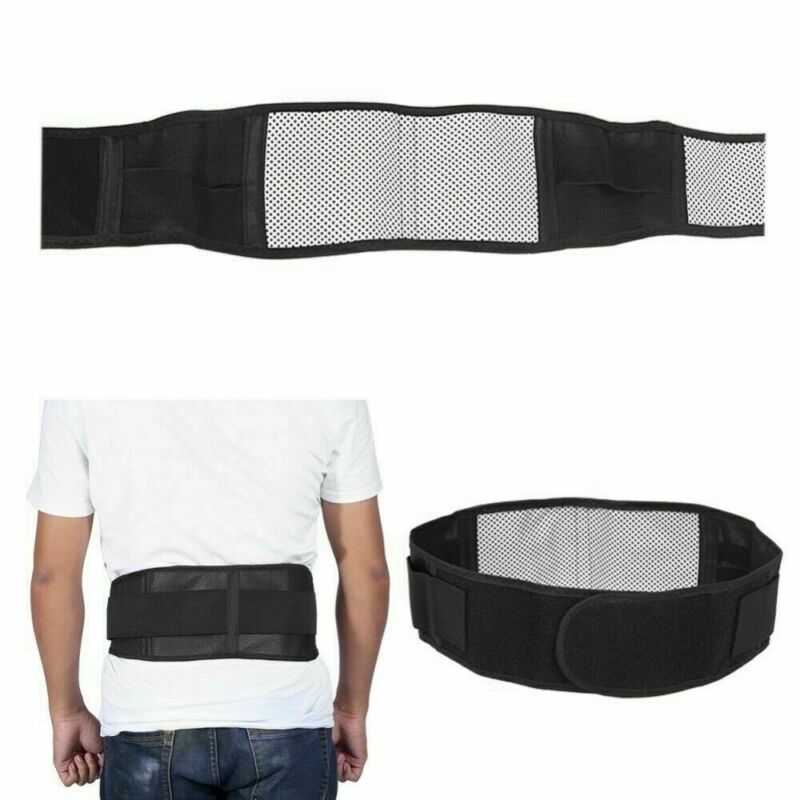 Lumber Lower Back Support Belt Brace Strap Pain Re