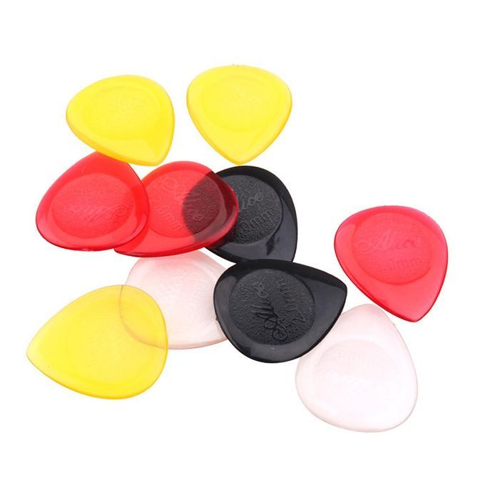 10X Acoustic Folk Electric Plastic Colored Guitar Pick Picks Plectrum