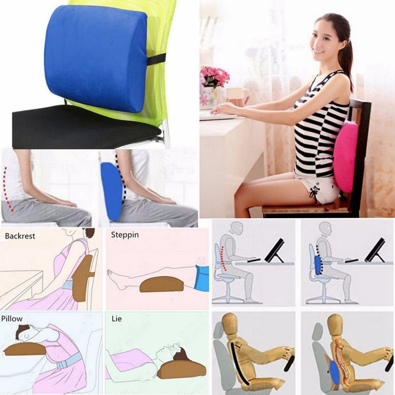 Waist Support Chair Waist Pillow Memory Foam Lumba
