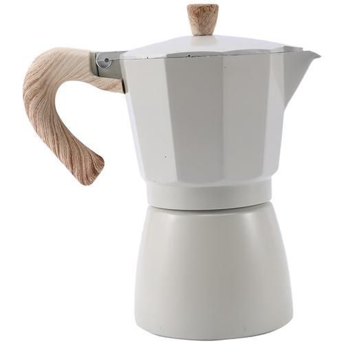 150ml Latte Mocha Coffee Maker Italian Moka Espresso Cafeteira Percolator Pot Stovetop Coffee Maker White