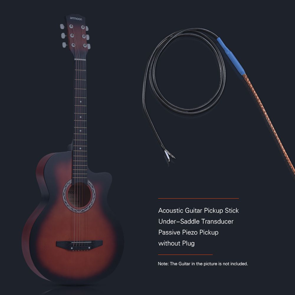 Guitar Pickup Stick Passive Piezo Pickup Soft Saddle