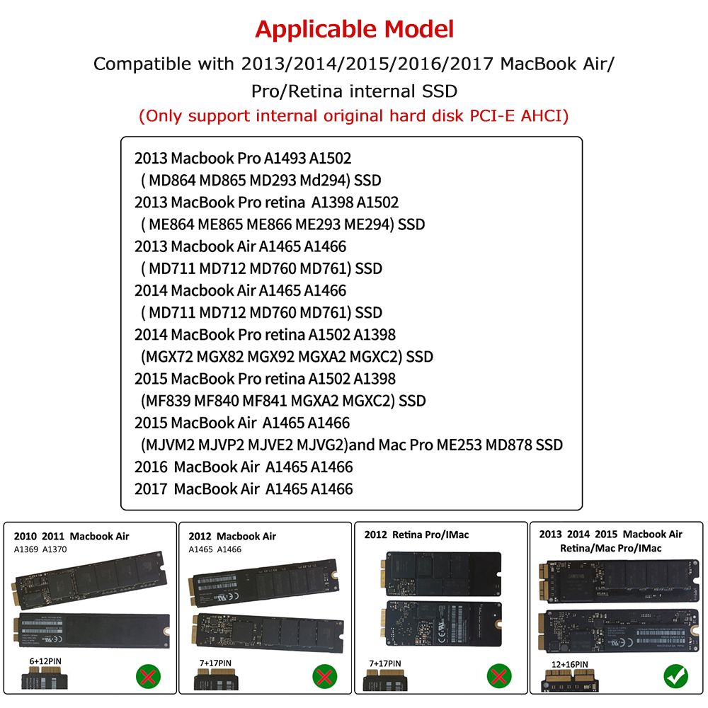 USB3.1 Type-C To Mac SSD Enclosure Aluminum Alloy Hard Disk