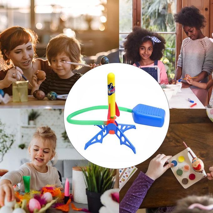 Pedal Ro Ket Laun Her  Hildren's Toy Foam Toy Birthday Gift Holiday Gift-colorful