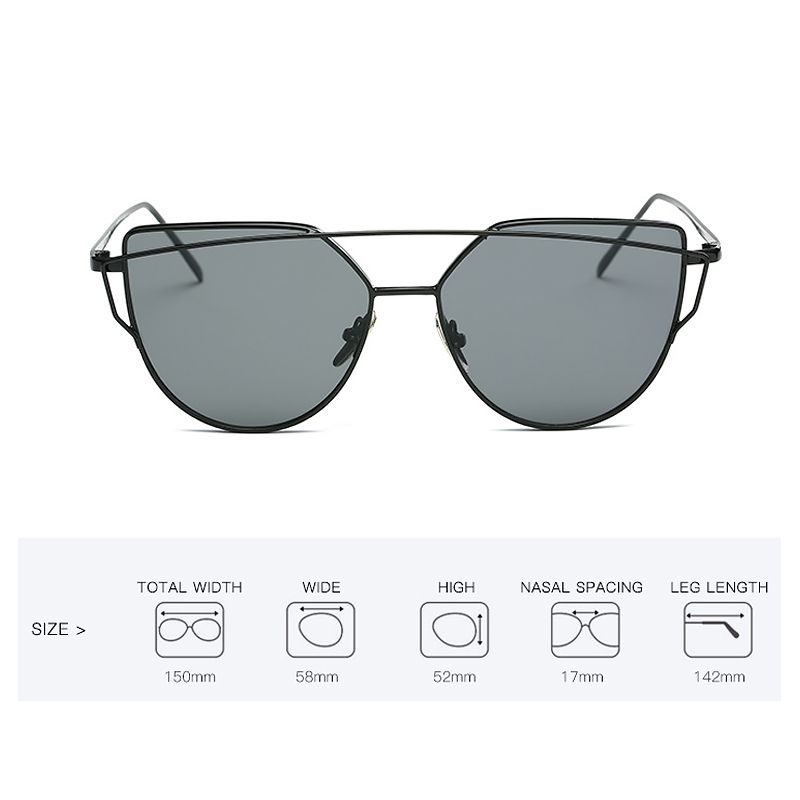 New European Trend Personality Sunglasses Stainless Steel Fr