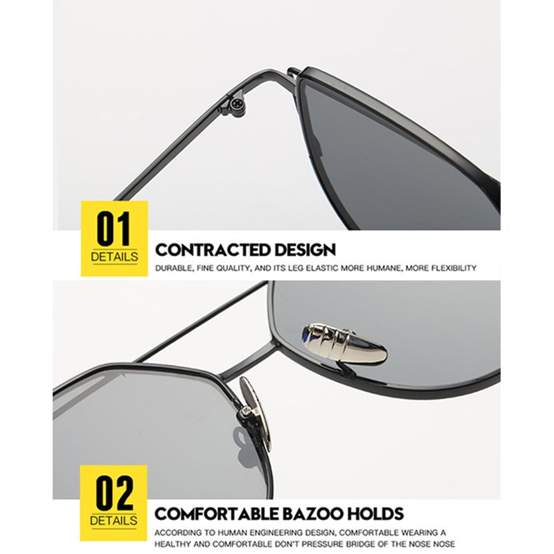 New European Trend Personality Sunglasses Stainless Steel Fr