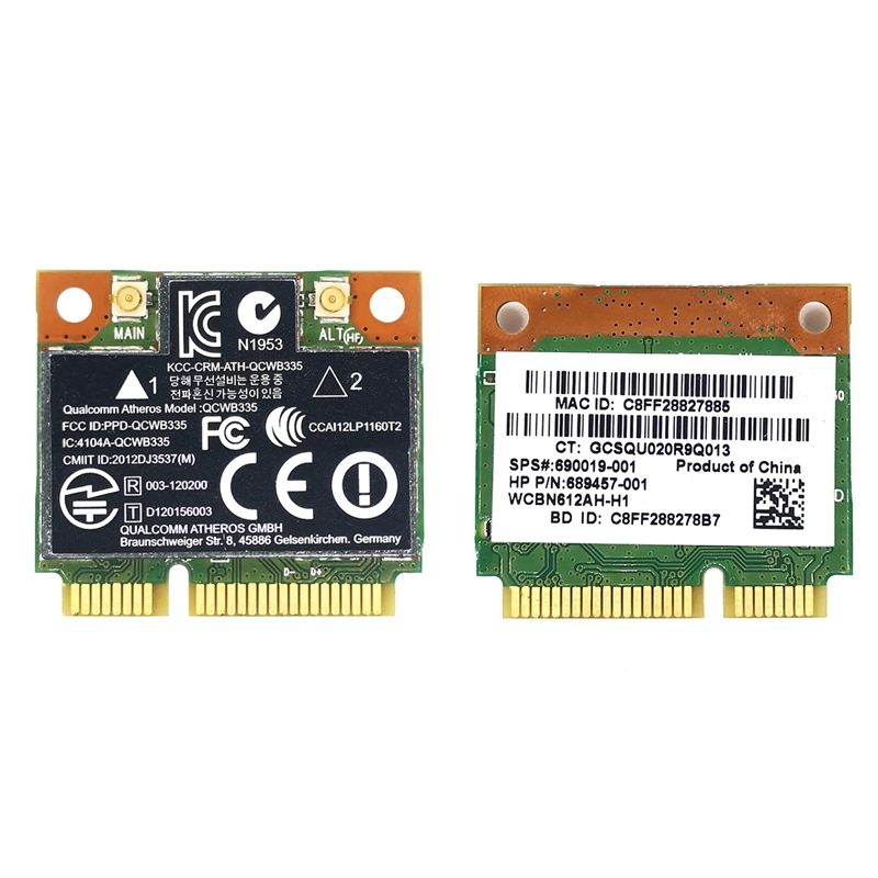 AR9565 WiFi Card QCWB335 Mini PCIE Bluetooth 4.0 150Mbps