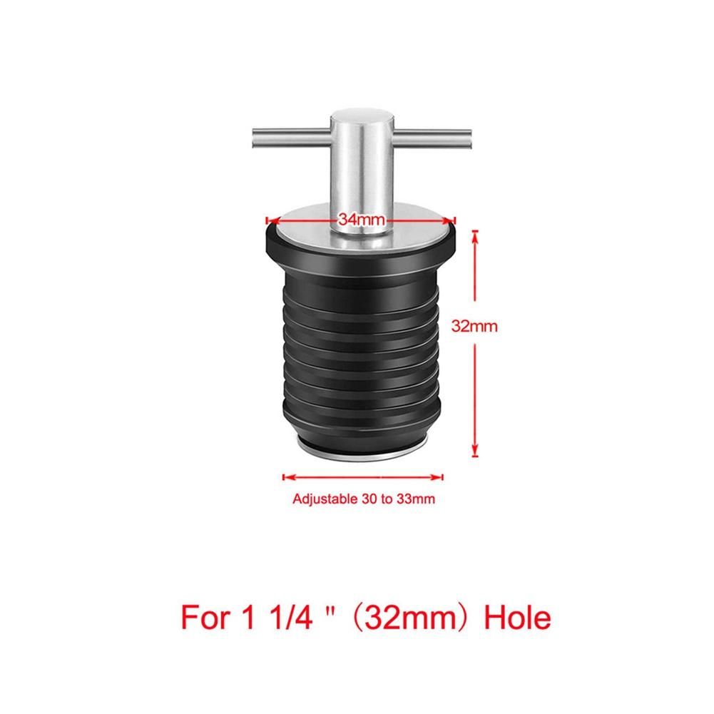 Marine Boat Drain Plug T-Handle Screw Adjustable,