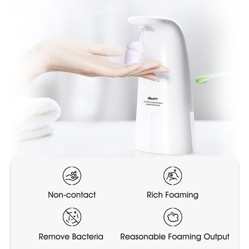 Auto Soap Dispenser Non-contact Automatic Induction Foaming Washing Anti Bacteria Hands Washing Machine For Kids Family Home Office