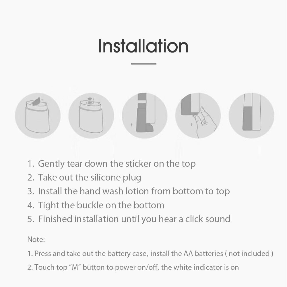 Auto Soap Dispenser Non-contact Automatic Induction Foaming Washing Anti Bacteria Hands Washing Machine For Kids Family Home Office