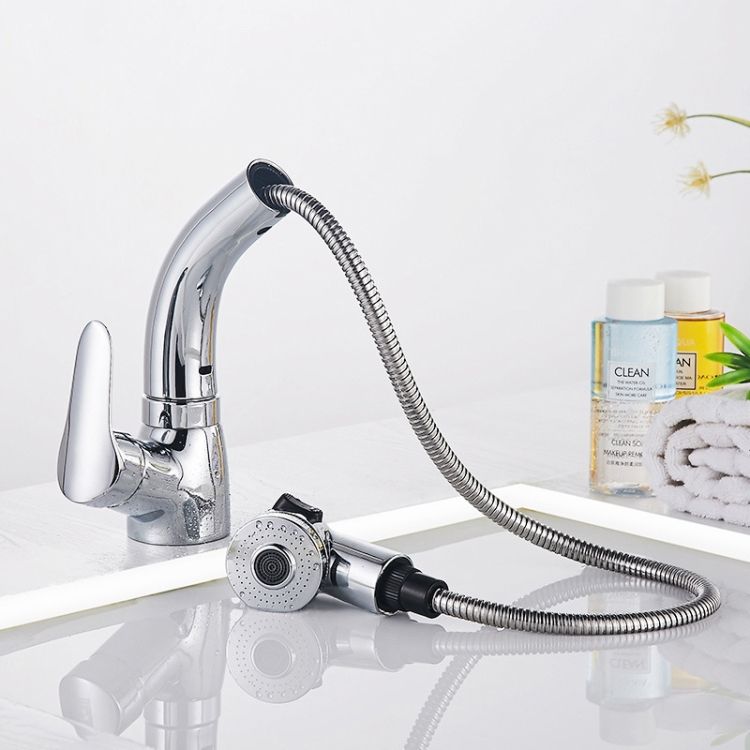 All-copper Body Pull-out Hot & Cold Water Faucet