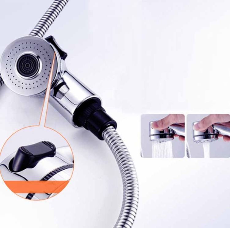 All-copper Body Pull-out Hot & Cold Water Faucet