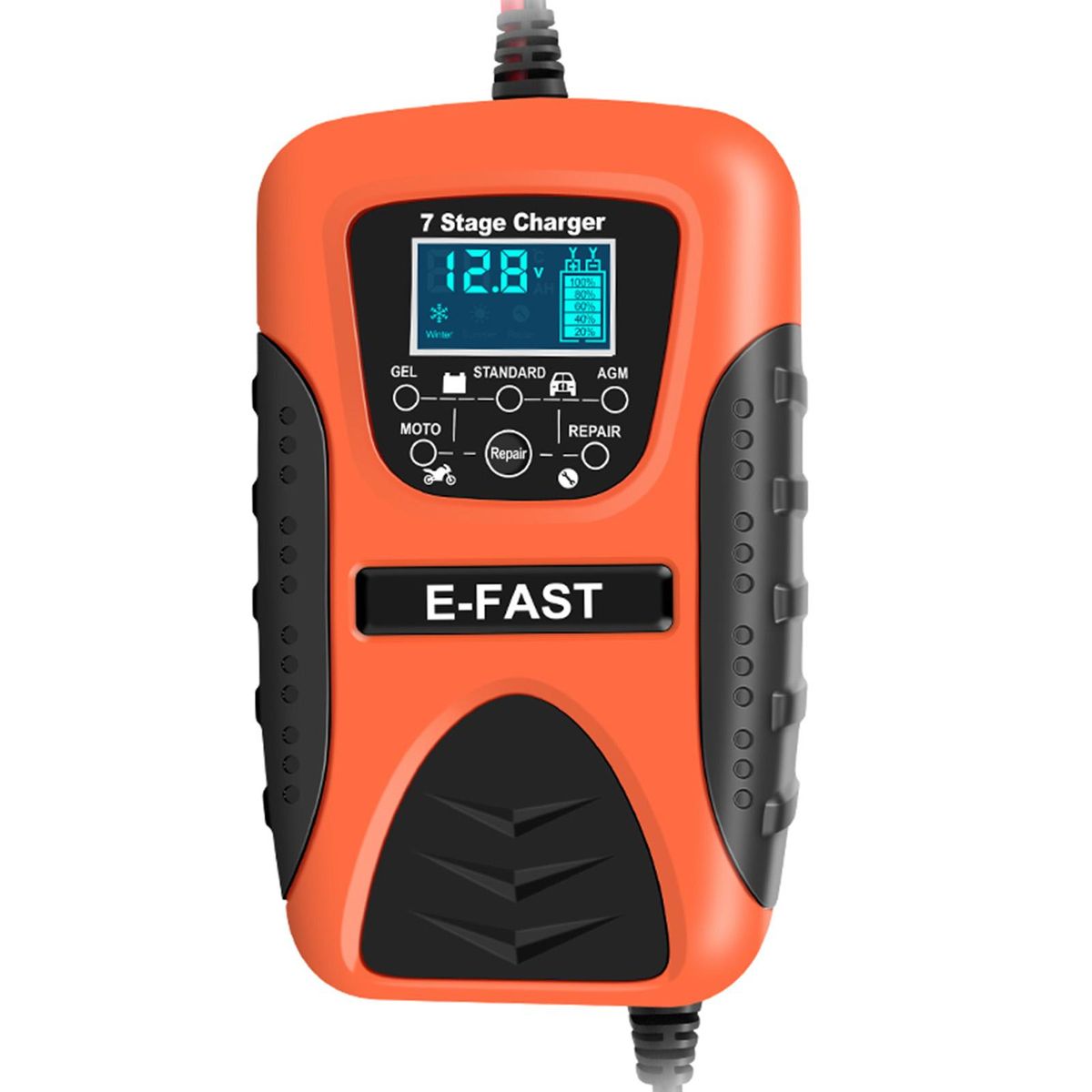Automatic Pulse Repairing Battery Charge Device Smart Repair Charger 7 Stage Charger for Lithium Leadacid LiFePO4 Batteries