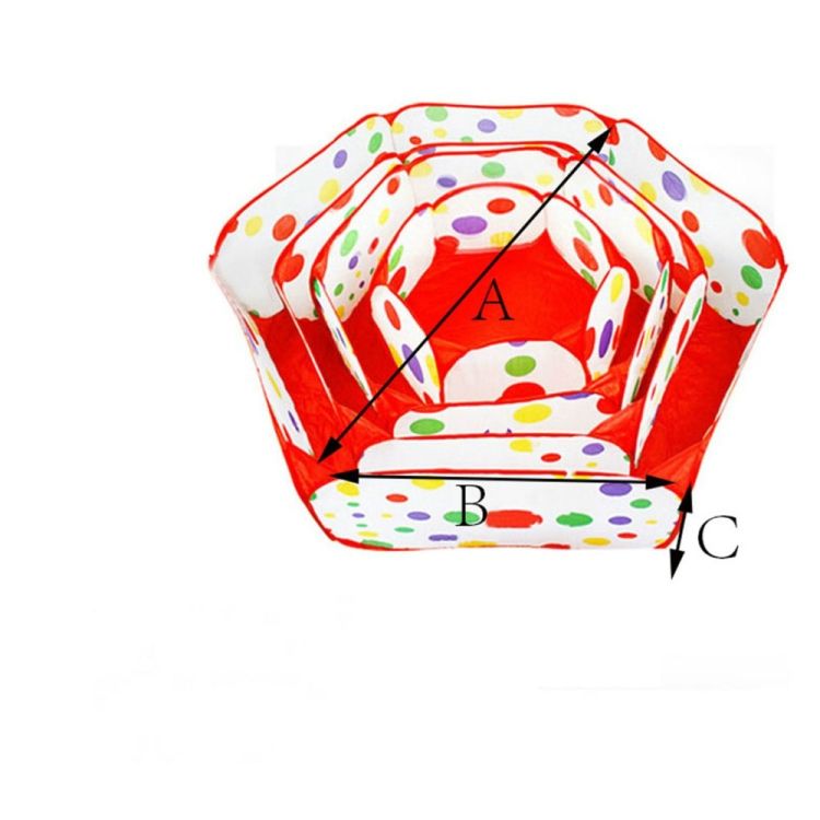 1.2 M Folding Portable Baby Dot Hexagon Game Fence