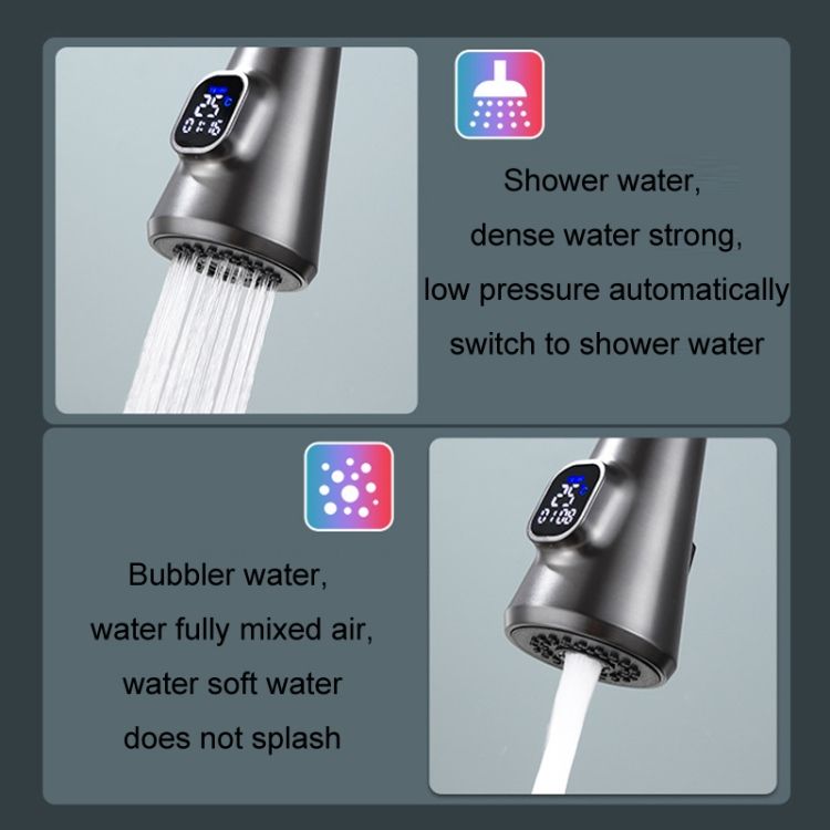 Kitchen Water Faucet Stainless Steel Brushed