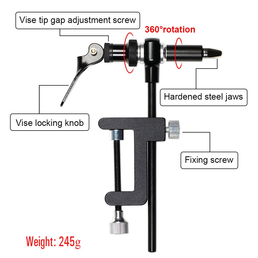 Fly Tying Tools Combo Kit Fly Tying Vise Bobbin Holder