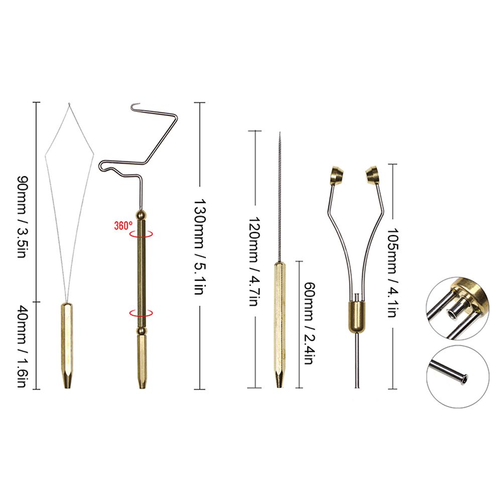 Fly Tying Tools Combo Kit Fly Tying Vise Bobbin Holder