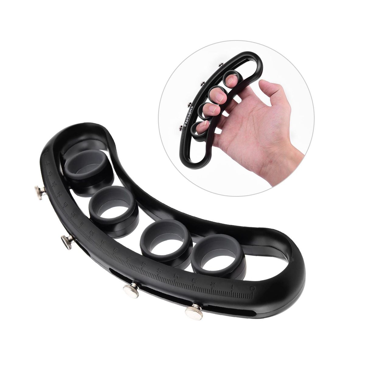 Flatsons Adjustable Guitar Finger Expansion Finger Force Span Practicing Trainer for Guitar Bass Ukulele String Instrument Beginner