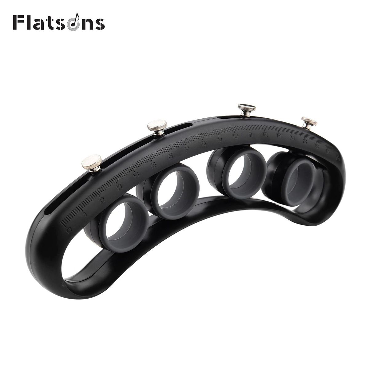 Flatsons Adjustable Guitar Finger Expansion Finger Force Span Practicing Trainer for Guitar Bass Ukulele String Instrument Beginner