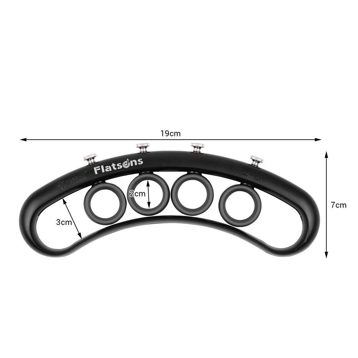 Flatsons Adjustable Guitar Finger Expansion Finger Force Span Practicing Trainer for Guitar Bass Ukulele String Instrument Beginner